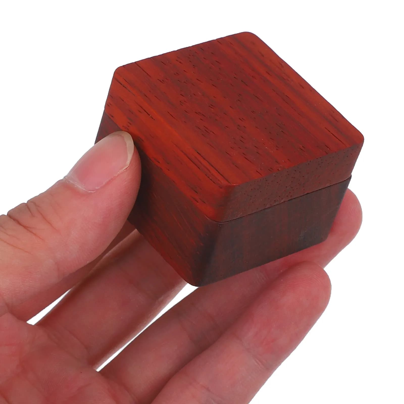 Scatola Porta Plettri per Chitarra in Legno Naturale Lucidato, Organizer per Plettri di Chitarra Acustica, Elettrica e Ukulele