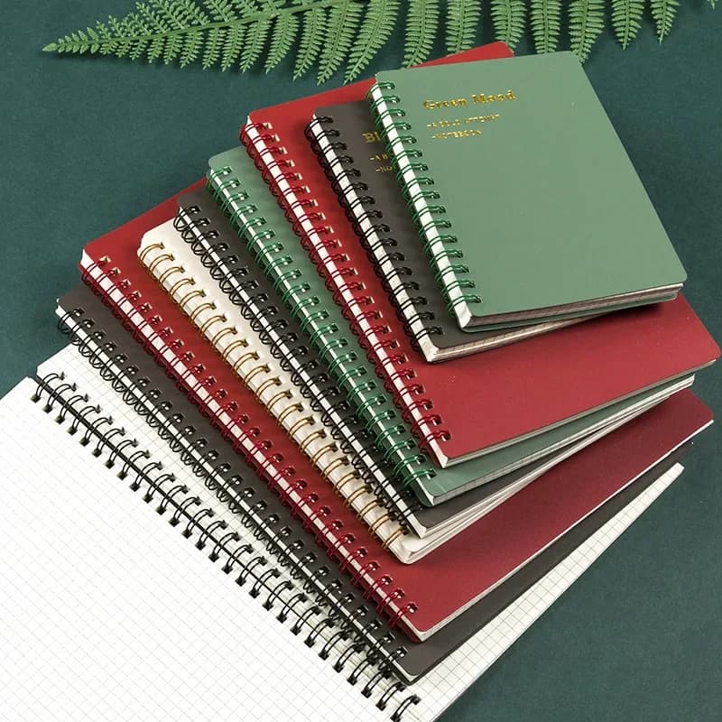 A5/B5/A6 Classico PP Bobina Linea Griglia Quaderno a spirale Riviste Morandi Diario di base Agenda settimanale Libro di cancelleria scolastica