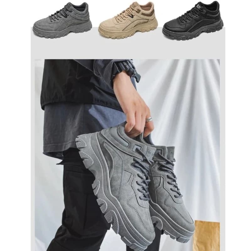 Scarpe da Lavoro Impermeabili da Uomo 2026 Nuove Stivali alla Caviglia Antiscivolo Resistenti all'Usura Casual da Lavoro Outdoor Trekking Tendenza Sneakers