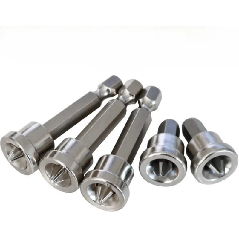 5 pz/set Posizionamento Magnetico Punte per Cacciavite Vite per Cartongesso Profondità Setter Acciaio Al Cromo Vanadio Gambo Esagonale Cacciavite Strumento