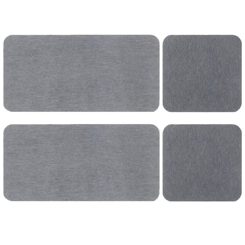 4Pcs Diatomite Coaster Set Absorbent Non-Slip Bathroom Countertop Mat for Soap Cup Toothbrush Holder Kitchen Dining Table Decor