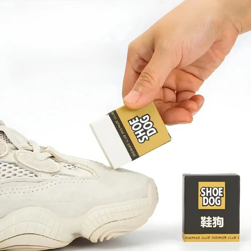 Kit per la Pulizia delle Scarpe in Gomma, Spazzola per Pulire le Sneakers Gomma per Pelle Scamosciata Bianca per la Cura delle Scarpe in Tessuto Opaco