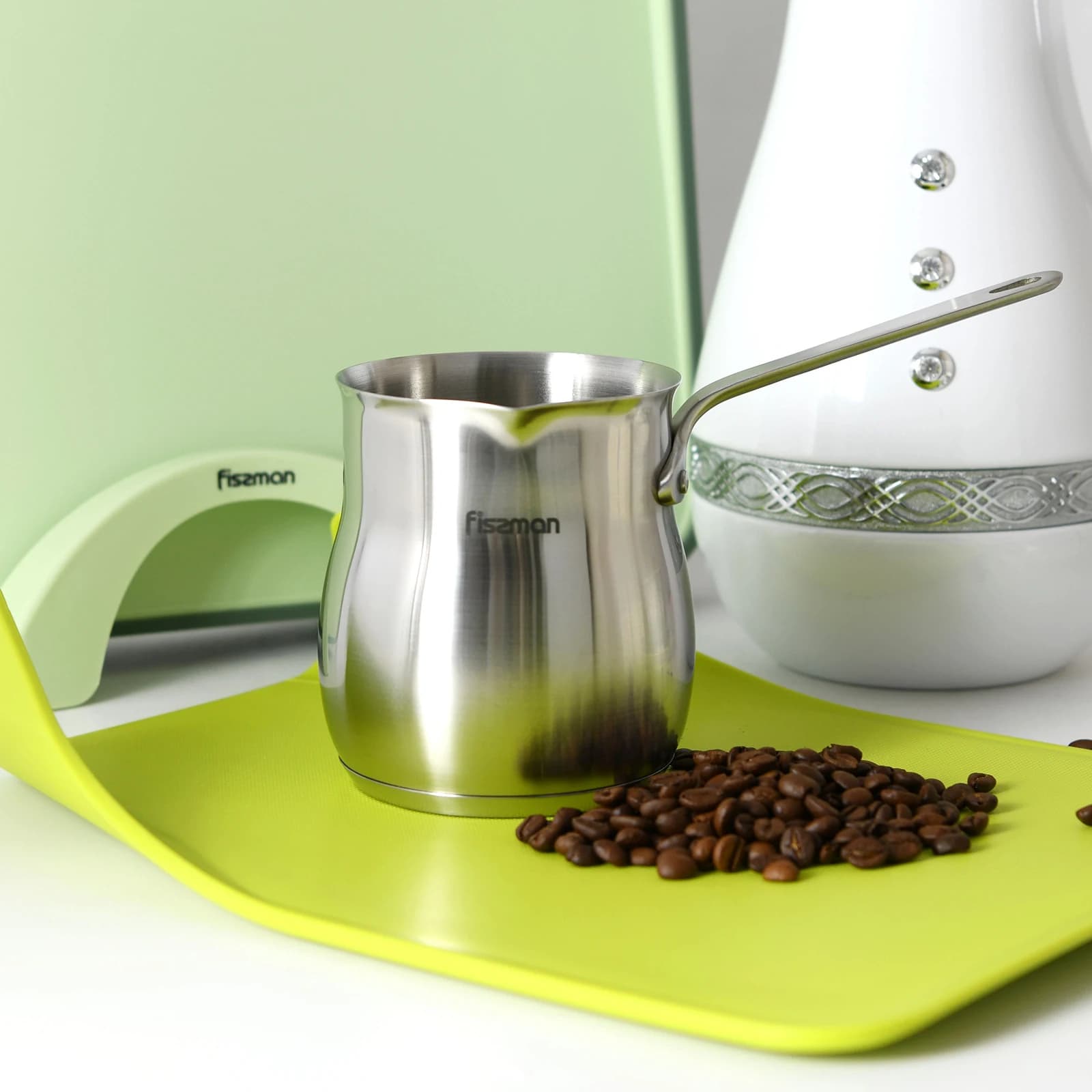 Turkish coffee maker with induction bottom Stainless steel kitchen tool Milk coffee maker