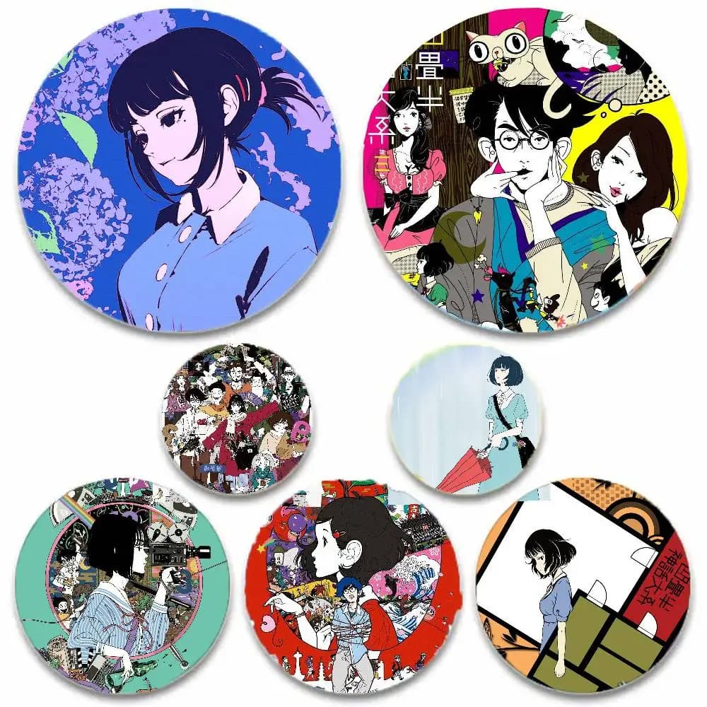 Spilla Distintivo Anime The T-Tatami Galaxy, Badge Cartoon per Zaino, Vestiti, Accessori da Collezione, Gioielli, Regalo per Amici