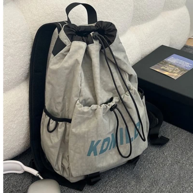Zaino sportivo leggero con coulisse Borsa da donna con coulisse Borsa da trekking Borse per il ritorno a scuola Borse di classe per ragazza Zaini carini Sac