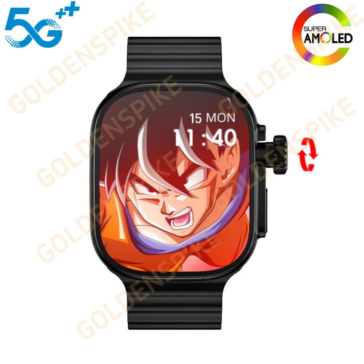 S10 Ultra Smartwatch Orologio intelligente da uomo con schermo curvo Amoled da 2,2 pollici con 190 ° Bussola GPS WIFI con fotocamera rotativa Google Play Store