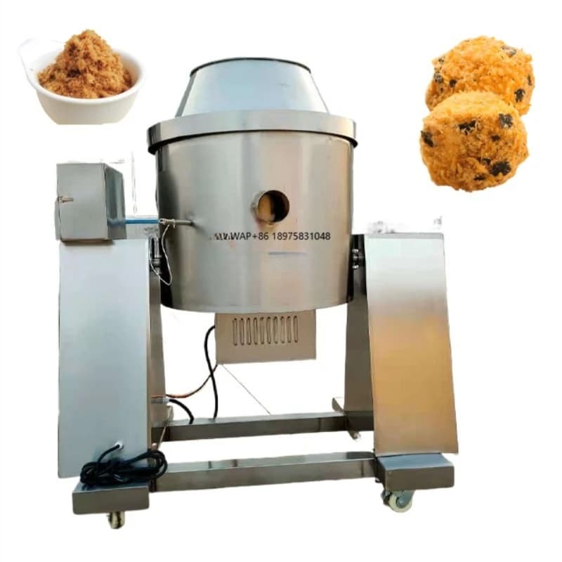 Economic Commercial Meat Floss Maker Simple Operation Automatic Frying Pan Machine for Small Business Chicken Pork Fish Floss