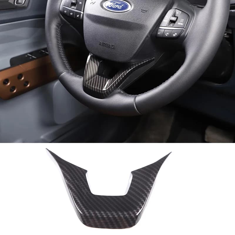 Per Ford Maverick 2022 2023 2024 2025 2026: Accessori Adesivi per Rivestimento Volante in Fibra di Carbonio ABS per Interni Auto