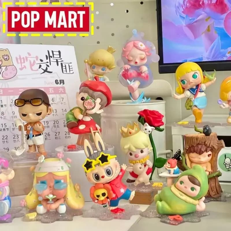 Pop Mart Originale Serie Hand In Hand Blind Box Statuetta Anime Decorazione da Scrivania Collezionabile Regalo di Compleanno alla Moda Disponibile