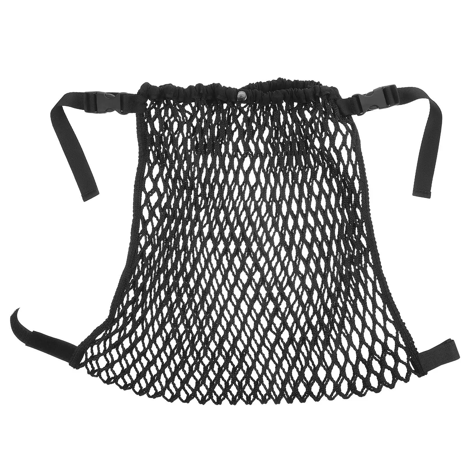 Baby Stroller Organizer Bag Hanging Polyester Mesh Large Double Layer Storage Net Universal Stroller Cargo Carrier Diaper Snacks
