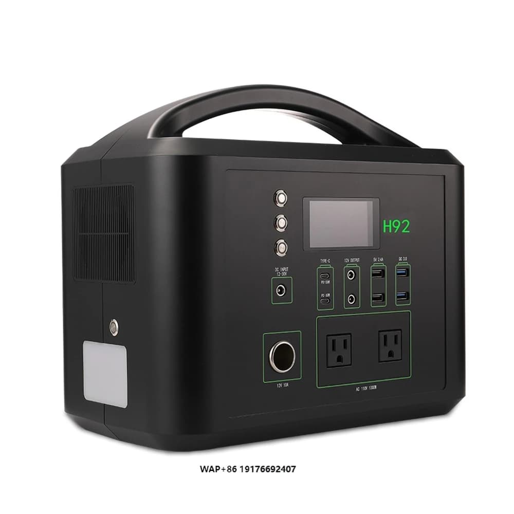 Generatore solare portatile da 1000 W Batteria al litio ferro fosfato Power Bank Stazione di energia esterna per la ricarica dell'auto esterna