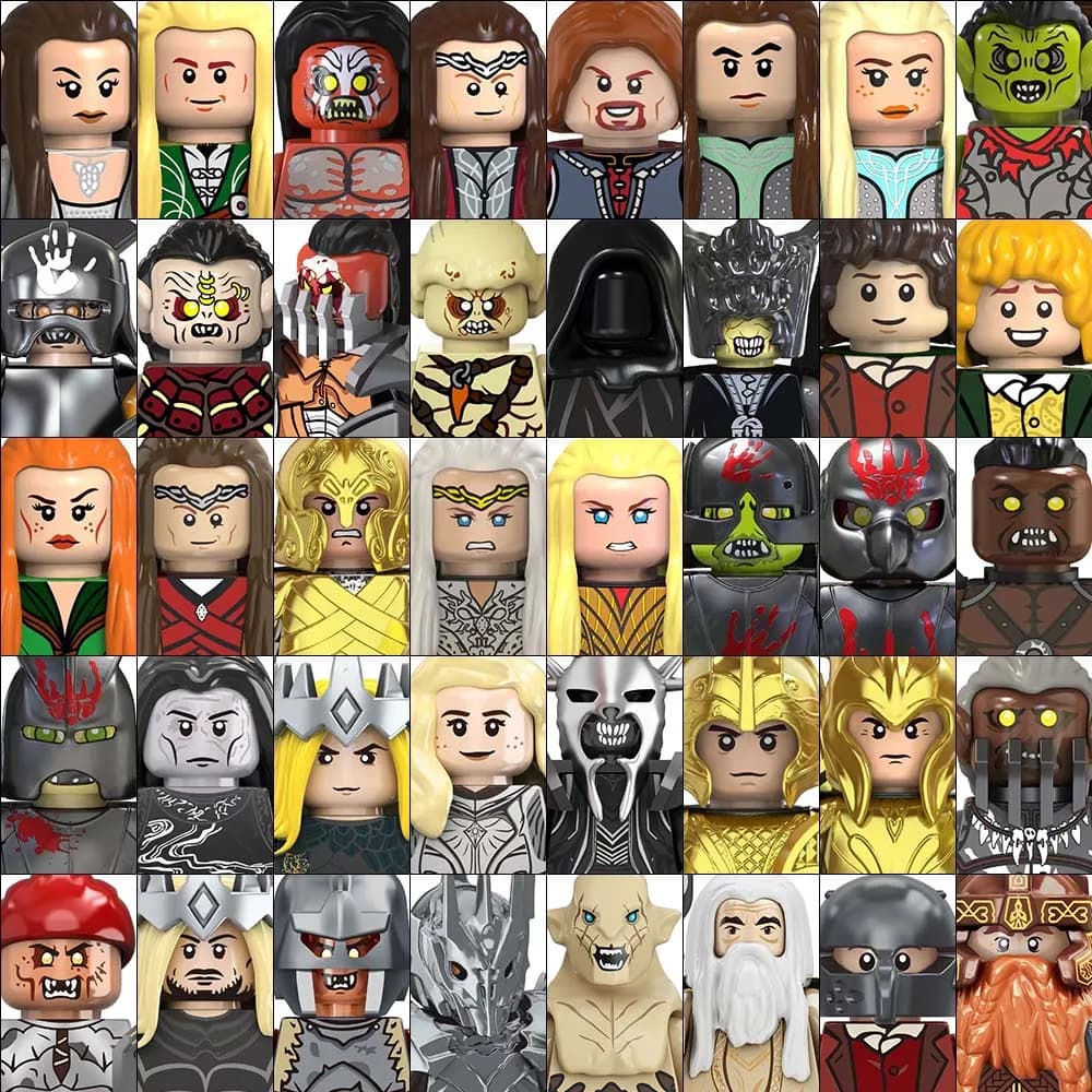 8PCS/10PCS Medieval Wars Orcs Cartoon Model Building Bricks Assemble Compatible Puzzle Dolls Action Figures Decoration Toy Gifts