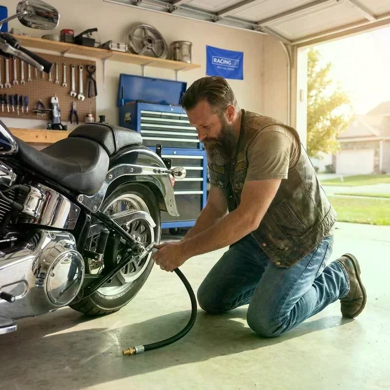 Tubo Flessibile di Prolunga per Gonfiaggio Pneumatici Moto e Auto, Adattatore per Pompa Gomme Senza Sforzo, Accessorio Connettore