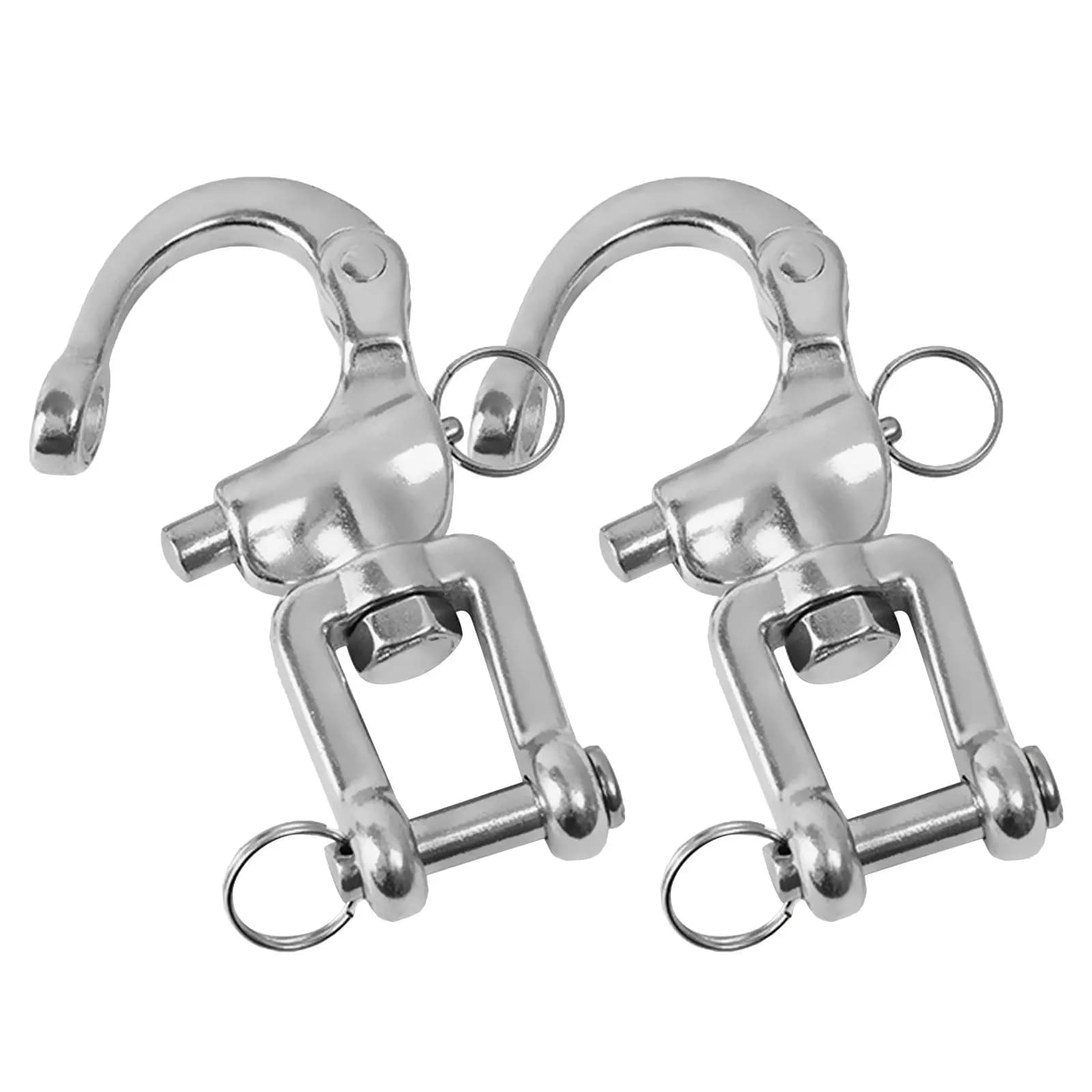 Marine Boat Stainless Steel Yacht Halloween Christmas Boat Rope Hook Hook Rope Marine Hook Anchor Shackle Boat Rope Clips 2PCS