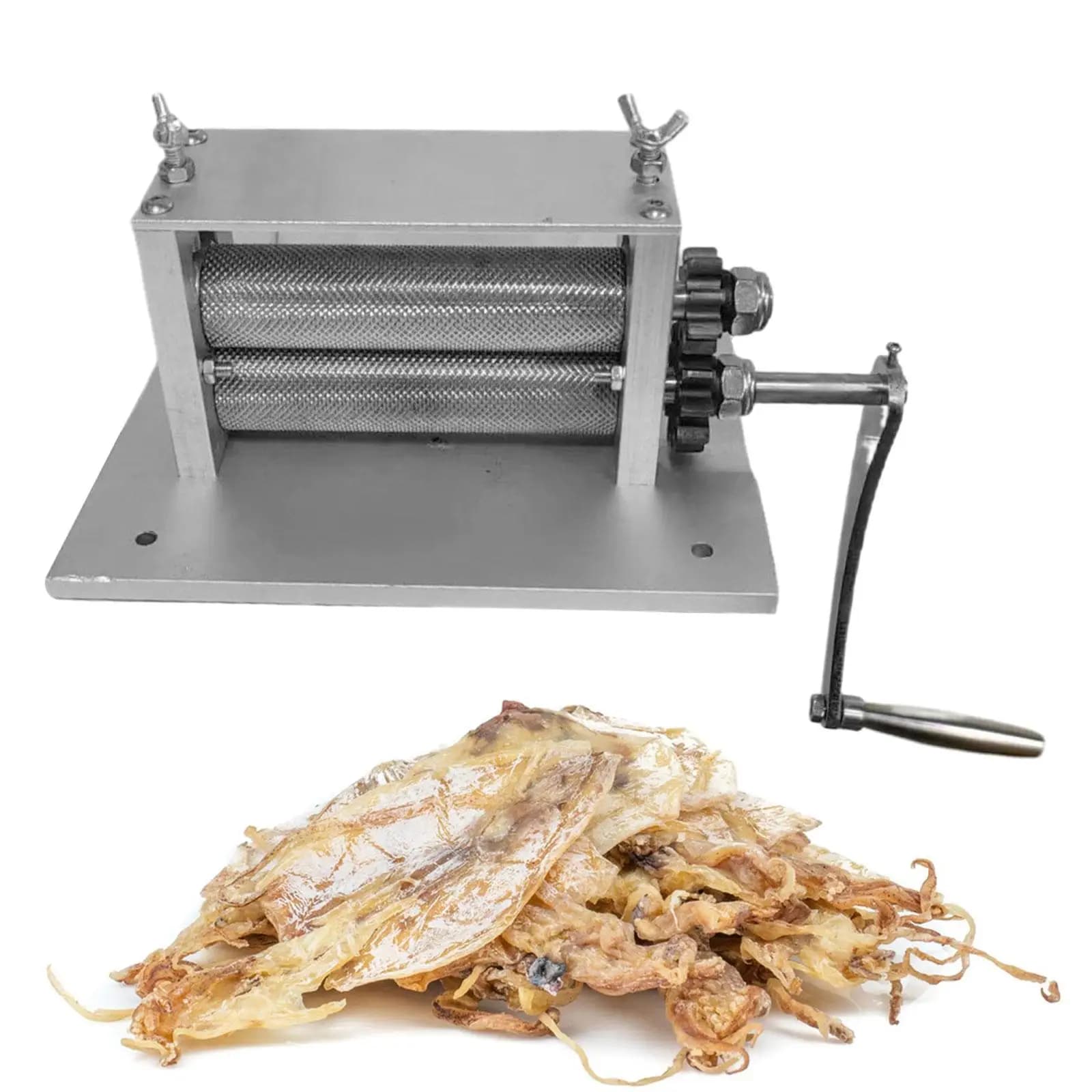 Macchina per goffratura di calamari secchi robusto attrezzo da cucina multifunzionale manuale per biscotti secchi di frutti di mare Pasta di calamari secchi