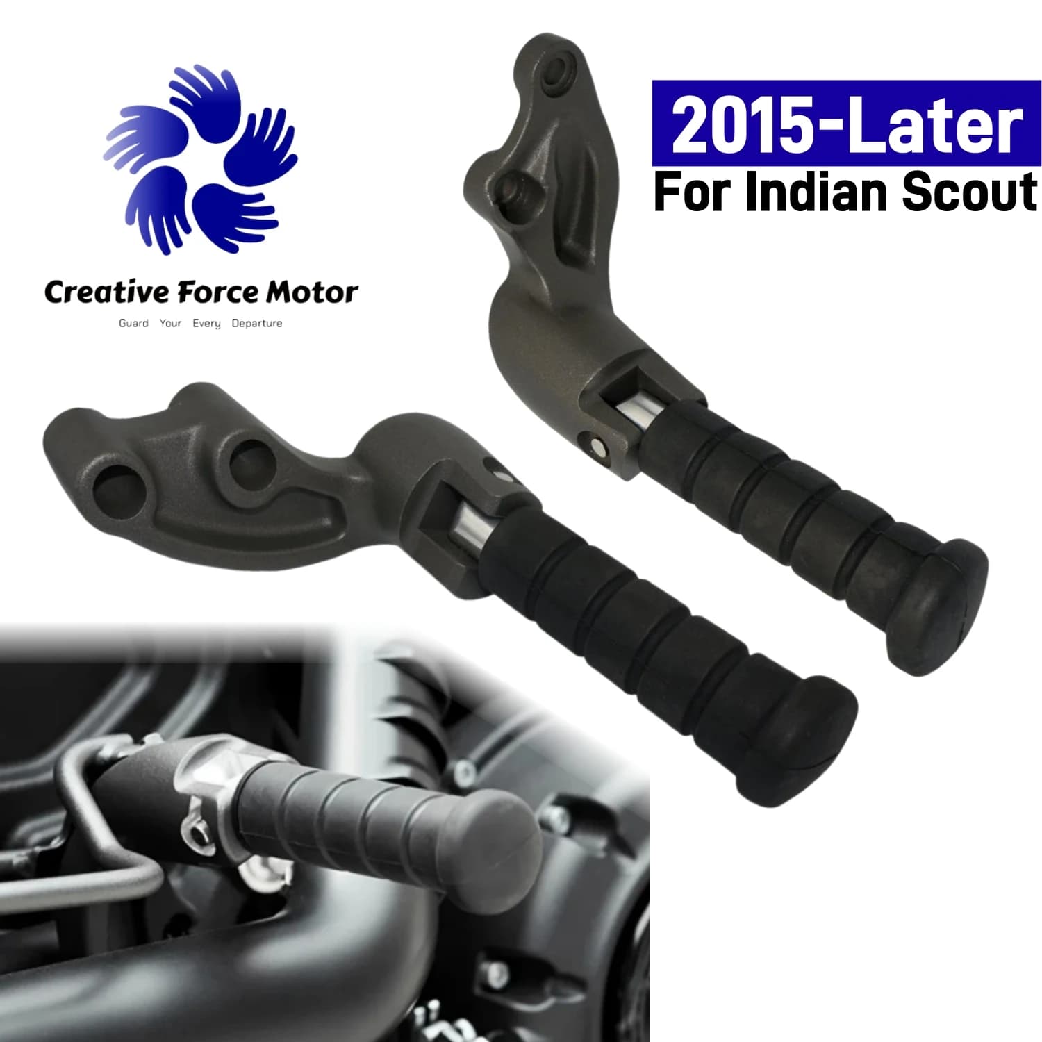 Pedane Posteriori Passeggero Poggiapiedi Moto Pedale di Montaggio Per Indian Scout 2015-2024 Scout Bobber 2018-2024 Scout Sixty 2016-2024 Scout ABS accessori moto