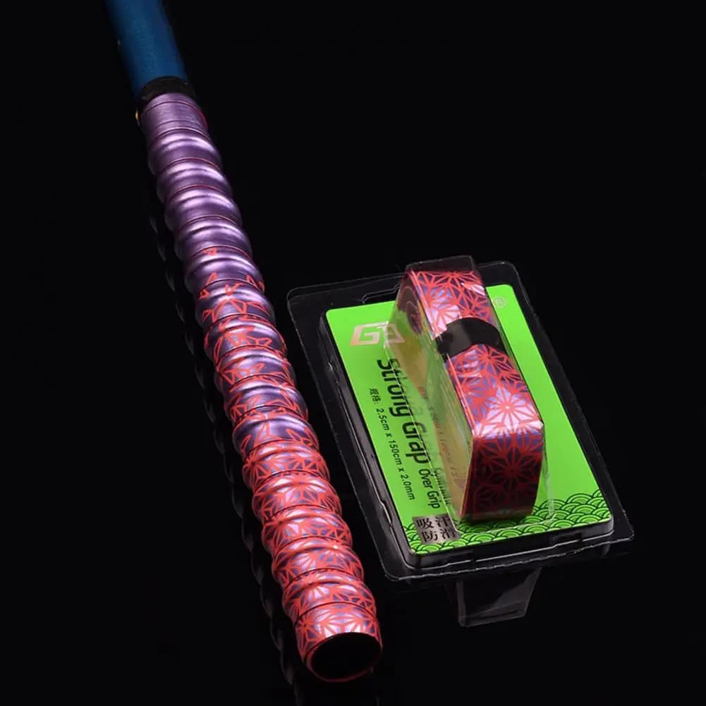 Convenient Useful Gradient Color Fishing Pole Wrap Long Service Life Fishing Rod Grip Flexible Badminton Racket Supplies