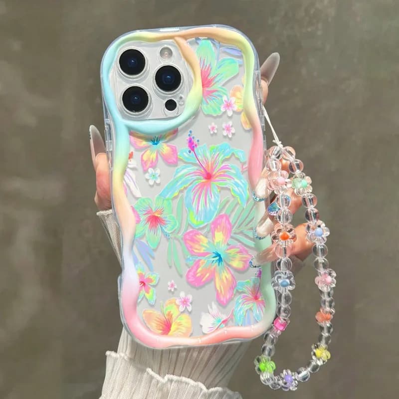 Colorful Diverse Flower Pattern Phone Case For Samsung Galaxy S25FE S26 S24 S22 S23 Ultra Plus A56 A55 A37 A36 A27 A26 A16 Cover