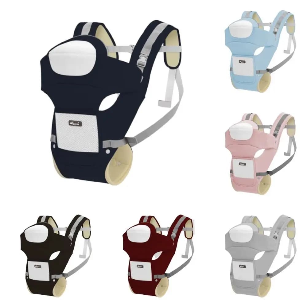 Zaino ergonomico per marsupio, regolabile, frontale, sgabello per la vita infantile, imbracatura avvolgente per bambini in rete traspirante multiuso per i viaggi