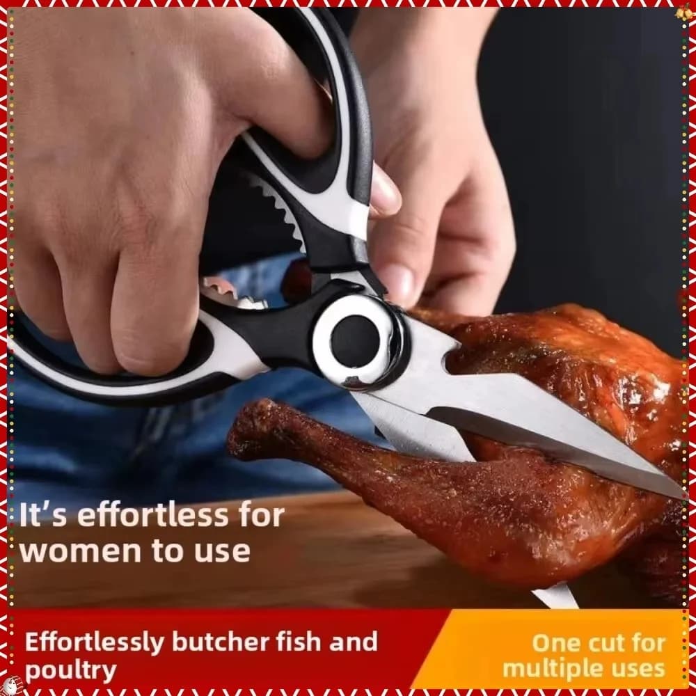 Forbici multifunzione da cucina in acciaio inossidabile Forbici affilate per alimenti multiuso per la casa senza ruggine Forbici per alimenti per pesci e pollo