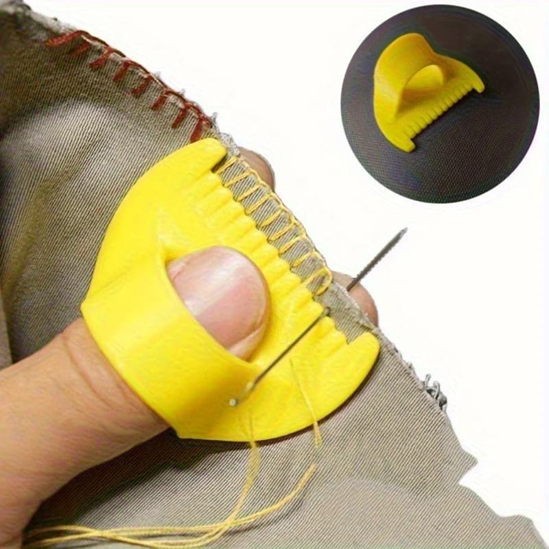1pcs Easy Sewing Guide for Beginners & Seniors Plastic Hand Sewing Tool with White 4mm & Yellow 3mm Spacing for DIY Crafting