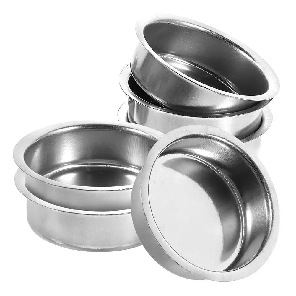 Set di 6 Portaincenso in Acciaio Inox, Bruciatore di Incenso Arabo, Supporto Argentato per Casa, Ufficio, Yoga, Vassoio per Bastoncini d'Incenso