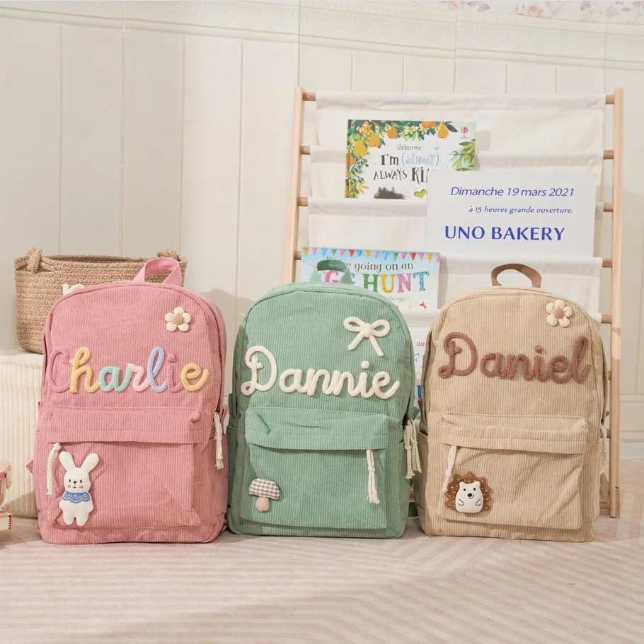 Zaino per bambini personalizzato con nome, borsa da scuola per ragazza, borsa per libri per bambini, borsa da scuola per bambini, zaino per bambini, zaino per bambini