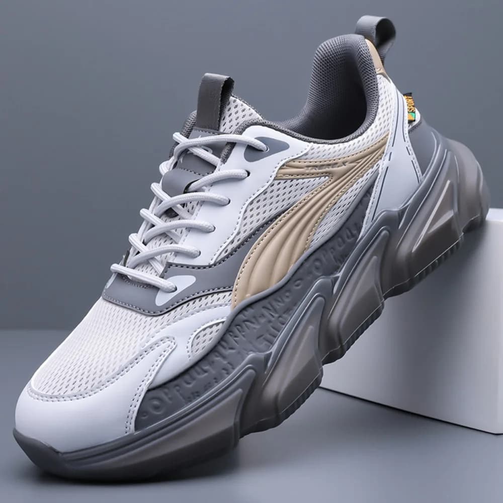 2026Summer Large Size Men's Sports Shoes Casual Leather Surface Fitness Running Shoes Wide Head 45 46 47 48 Non-Slip Rubber Sole