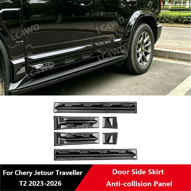 Accessori Esterni Fuoristrada 4x4, Protezione Laterale per Portiera, Copertura Antigraffio per Jetour Traveler T2 2023-2026, Adesivo