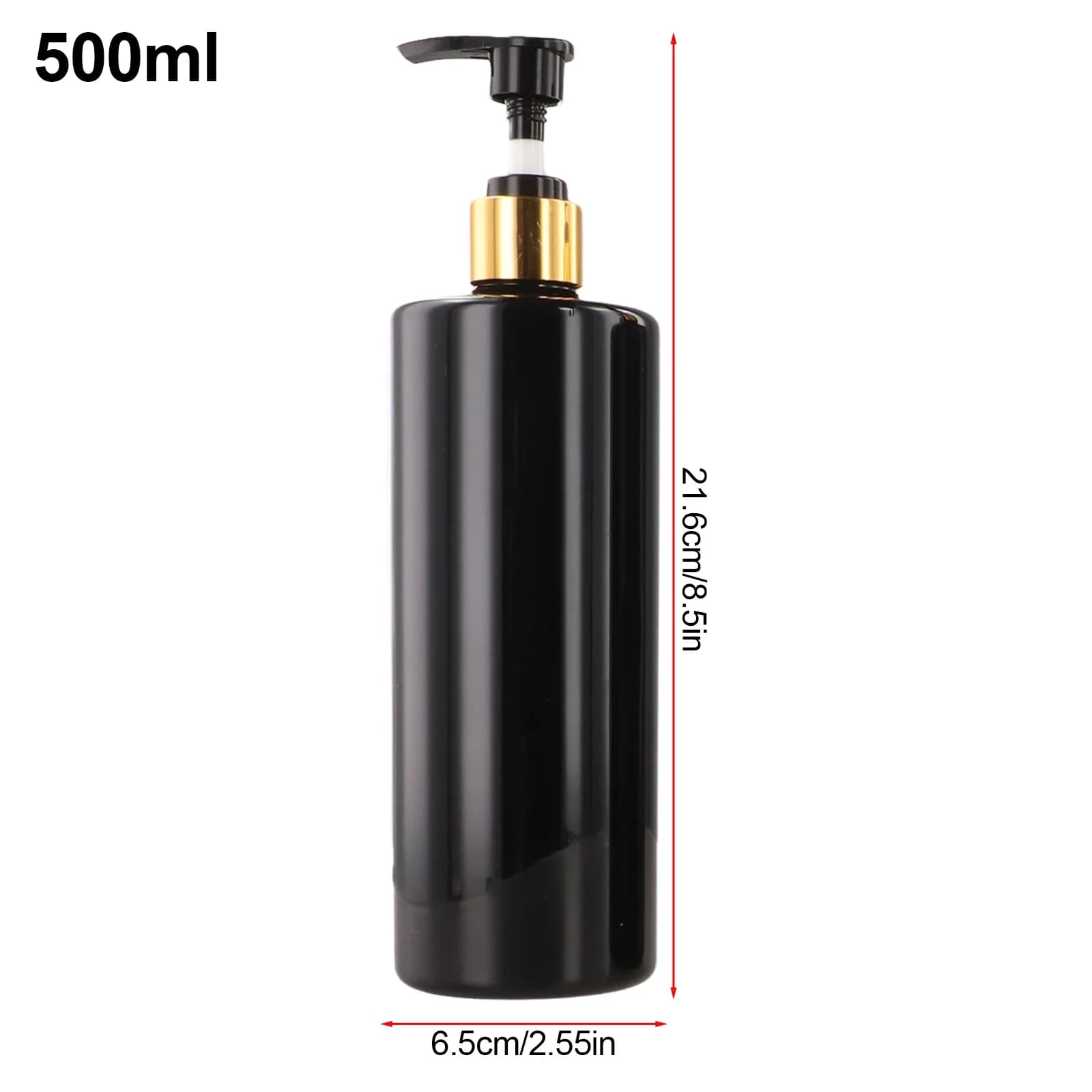 Dispenser di sapone liquido in PET da 500 ml Shampoo Doccia Gel Lozione Pompa Bottiglia Contenitore vuoto Accessori per il bagno Forniture per la casa