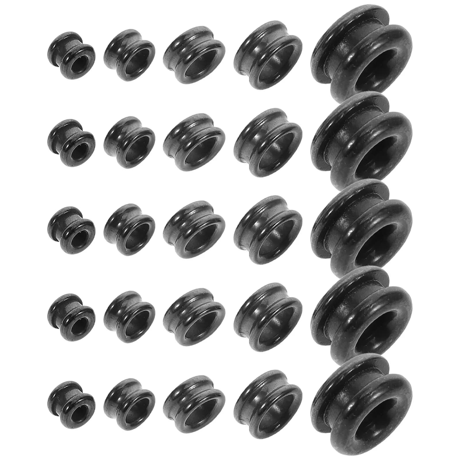 Set di 25 Anelli Guida in Ceramica Dorata per Riparazione Cime Canna da Pesca, Resistenti all'Usura, per Acqua Salata e Dolce, Kit Attrezzatura da Pesca
