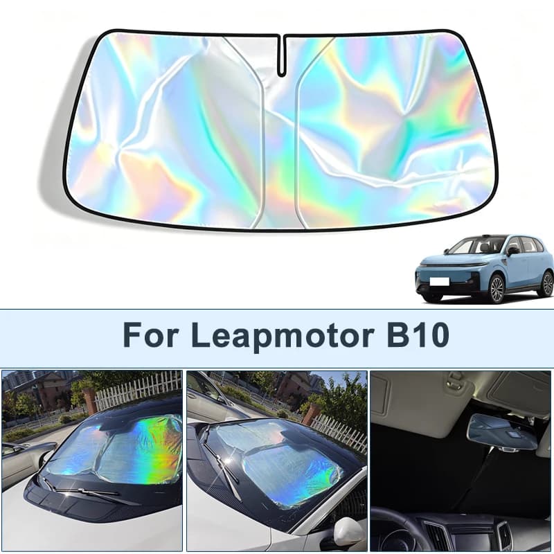Parasole pieghevole per parabrezza anteriore per Leapmotor B10, copertura protettiva riflettente UV, accessori per interni auto