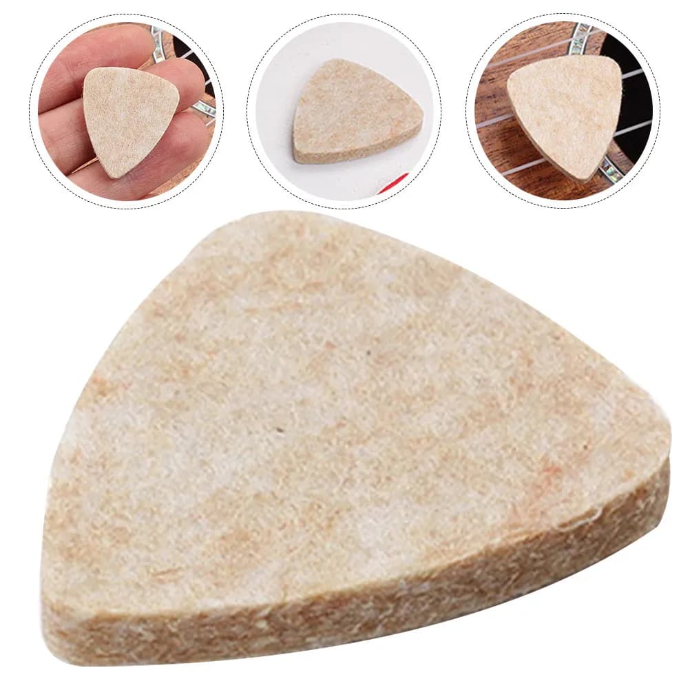 Plettri per chitarra in feltro di lana, 3 pezzi, accessori pratici, facili da tenere in mano, si adattano alla forma delle dita, ottimo regalo per i musicisti