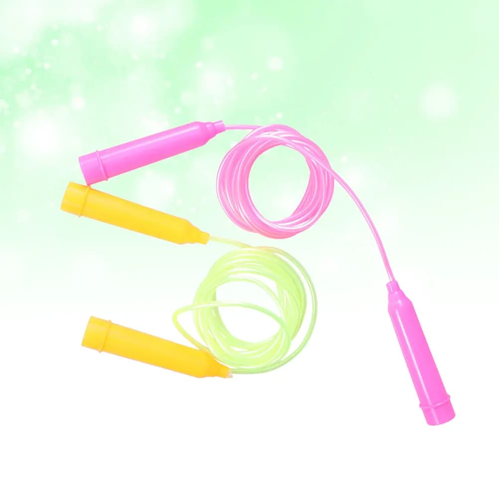2 corde per saltare premium con nucleo in acciaio e rivestimento in PVC, per studenti della scuola materna e primaria, che assorbono il sudore e non scivolano