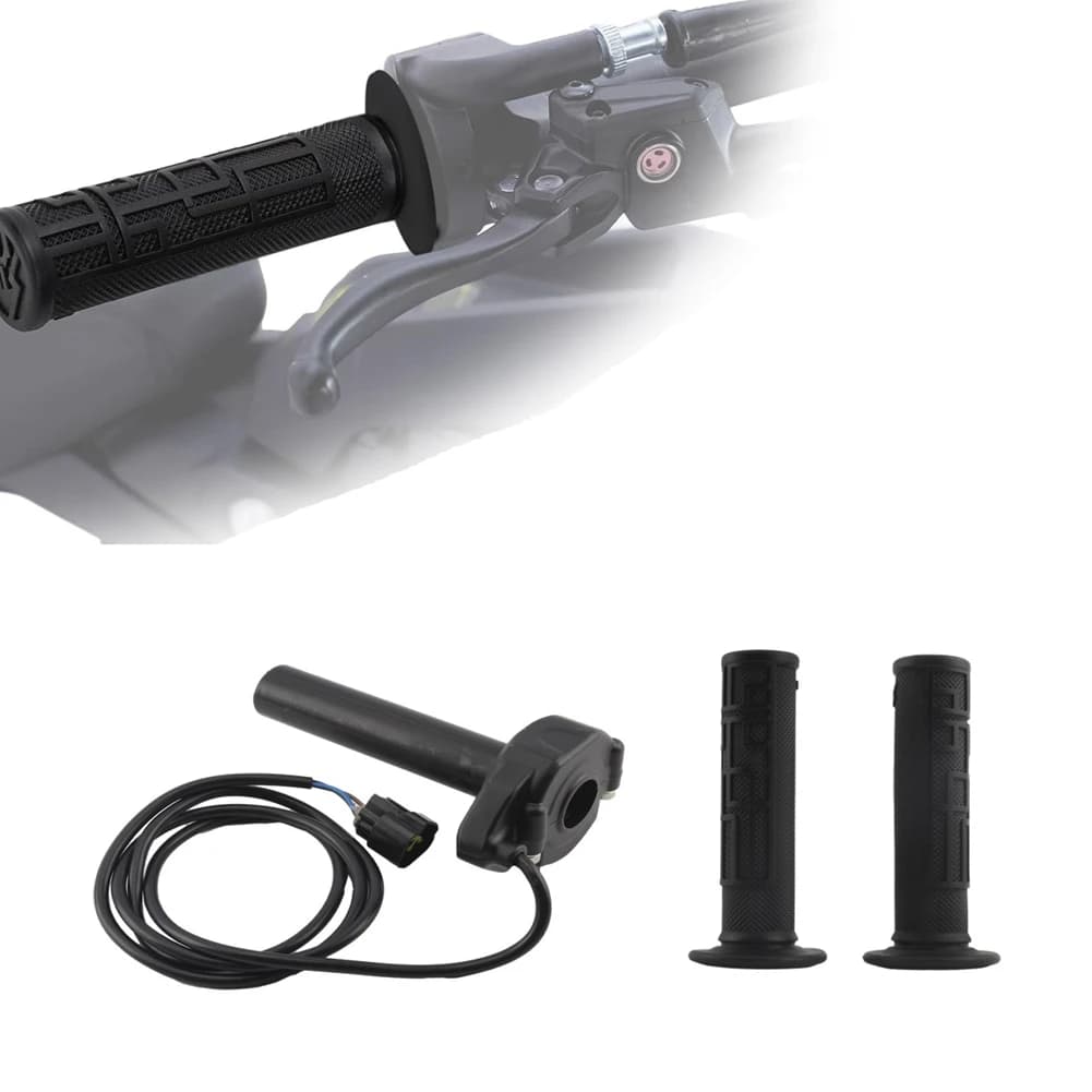 Group precision accelerator tube with rubber grips for electric motorcycle Sur Ron Light Bee X/S - Spare Parts