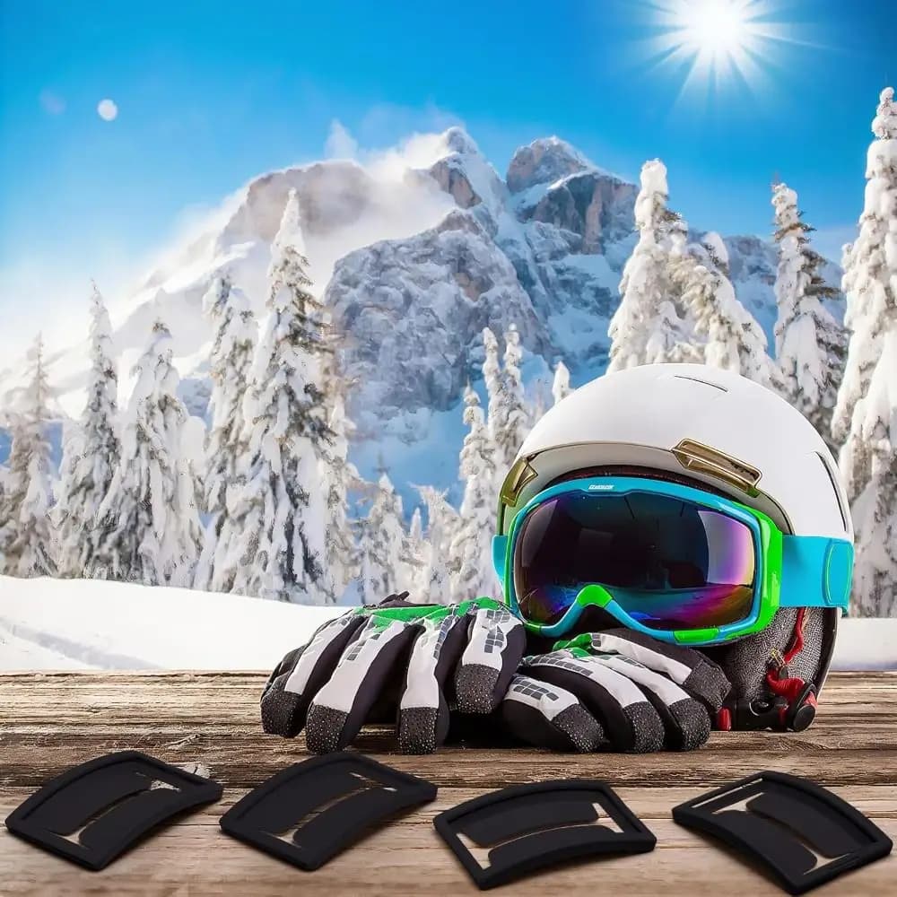 1/4 pezzi nuovo accesso rapido porta passaggio da sci formato carta di credito accesso rapido porta occhiali da sci anti-perdita organizzatore di carte sport invernali