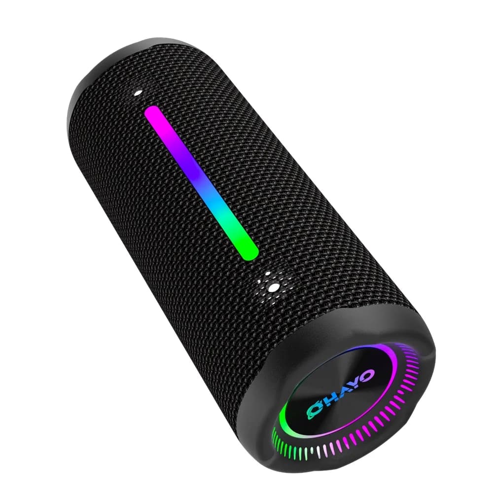 Ohayo X10max Altoparlante portatile Altoparlante Bluetooth da 35 W con soundbar con luci RGB, supporto ingresso AUX, MicroSD, riproduzione USB