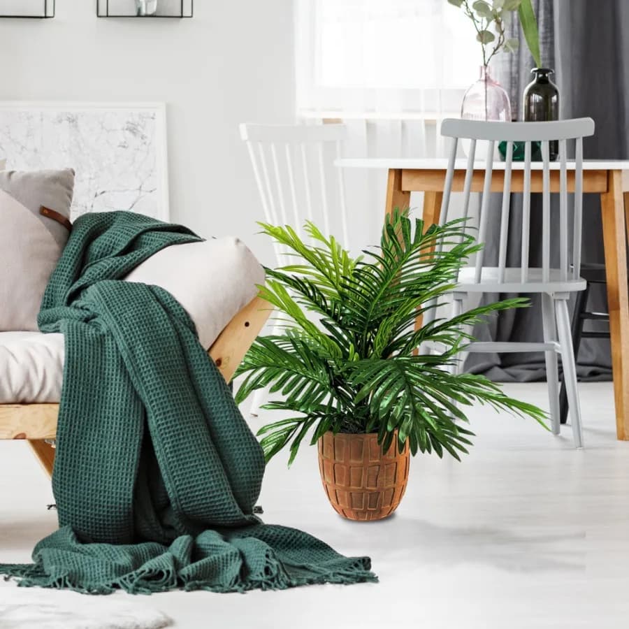 Artificial Plant Phoenix Palm Plant 2.67 ft Terra Cotta Planter