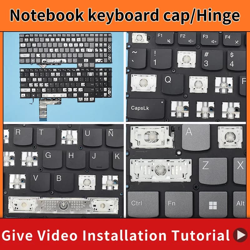 Replacement Original Key Cap Hinge For Lenovo Legion 5-17ACH6 82K0 17ACH6H 82JY 17IMH05H PT5CYXBG Laptop Keyboard KeyCap
