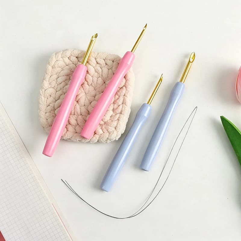 3.5/5mm Punch Needle Set Embroidery Pen with Threader for Punch Needle Embroidery Beginners DIY Craft