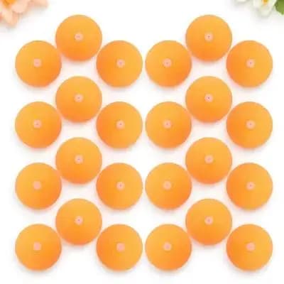 50 Palline da Ping Pong per Allenamento con Tappo in Silicone Forato e Design Appendibile per Allenatore Domestico, Palline Stabili per Ping Pong