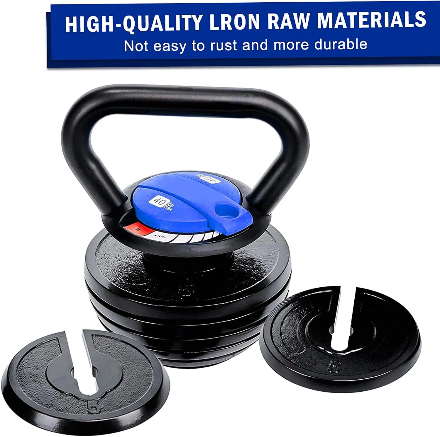 Kettlebell Set Adjustable for Home Gym, Fitness Equipment for Men and Women