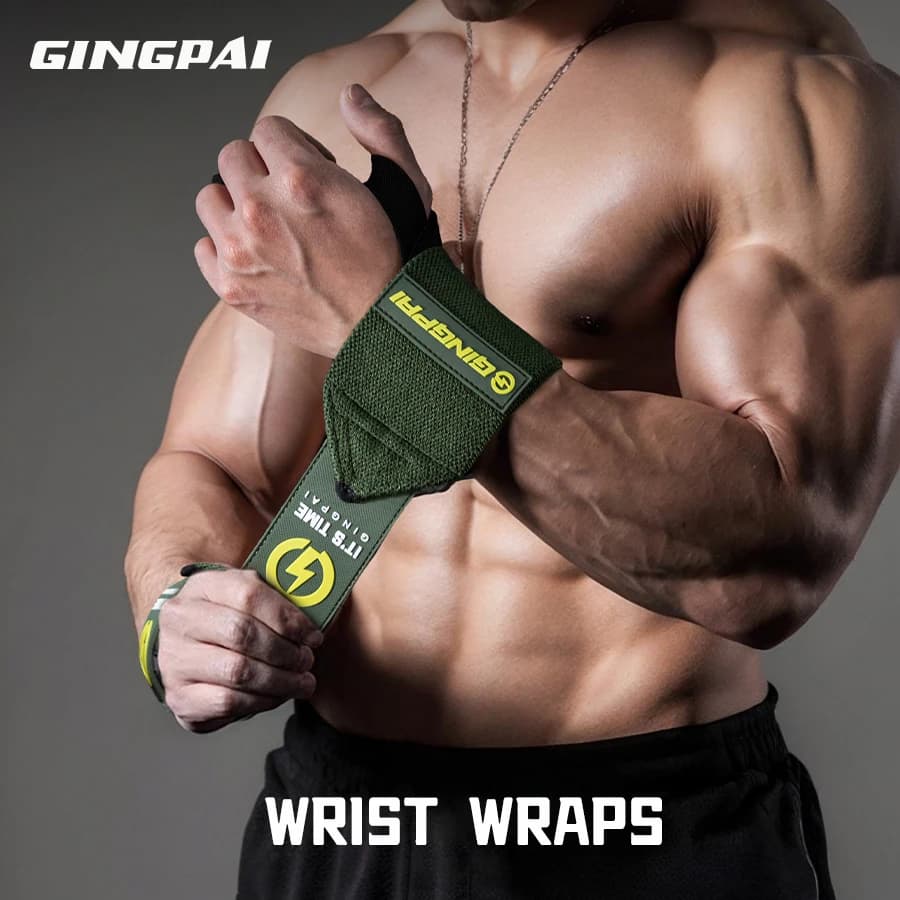 1 pair of wrist support straps, brace straps, weight lifting, wrist bands, fitness wrap, gym, strength training