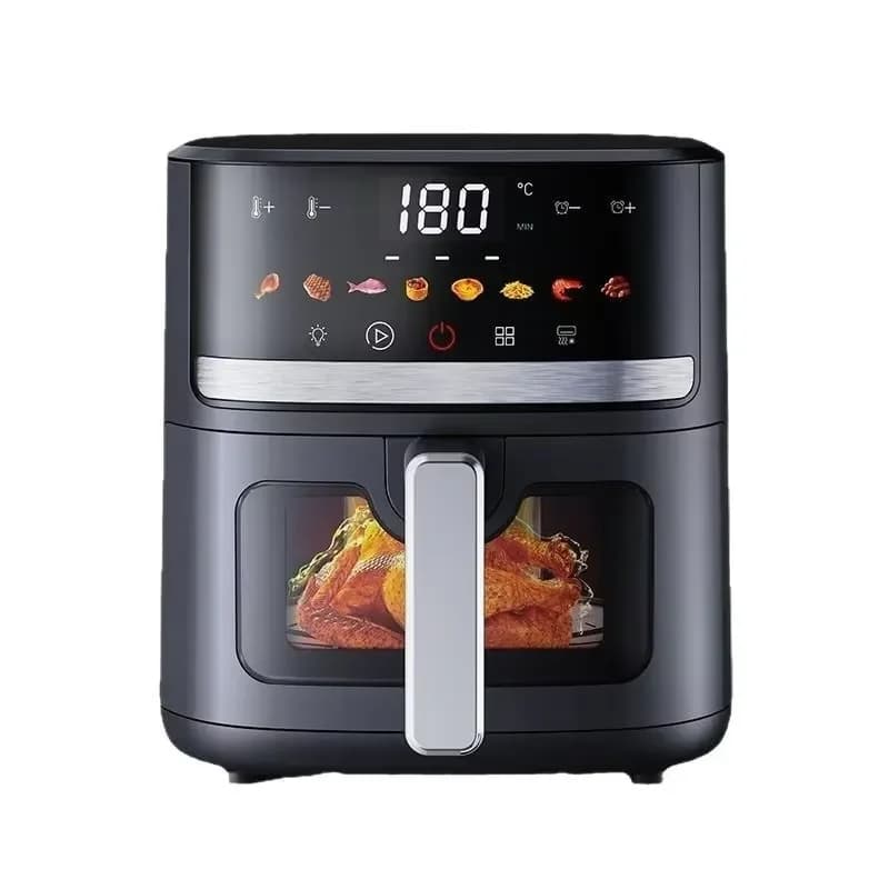 CBT Energy-Efficient Retro Style Air Fryer De 8L Stainless Steel Electric Source Enjoy Delicious Fried Foods