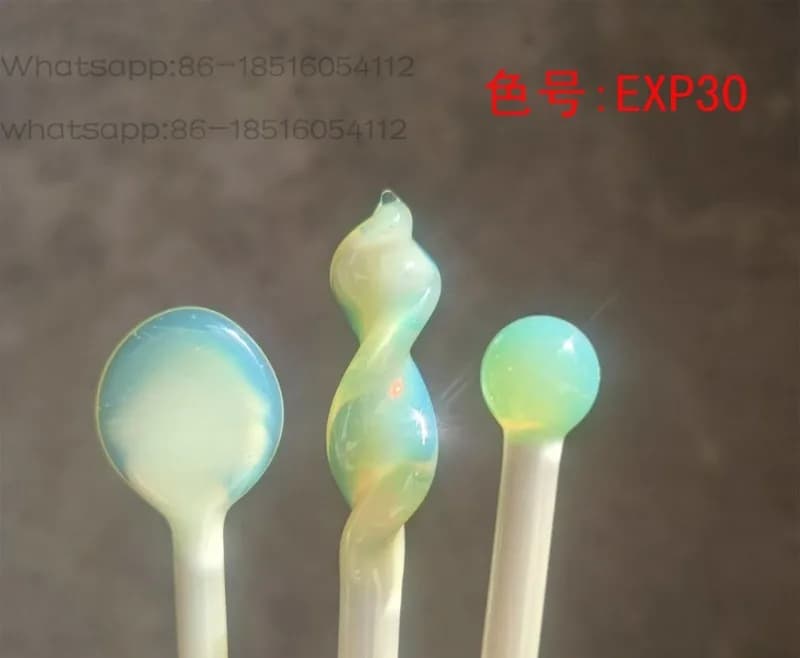 Barretta Proteica EXP30 Giallo-Verde, Materiale Duro Smaltato in Vetro Borosilicato Colorato