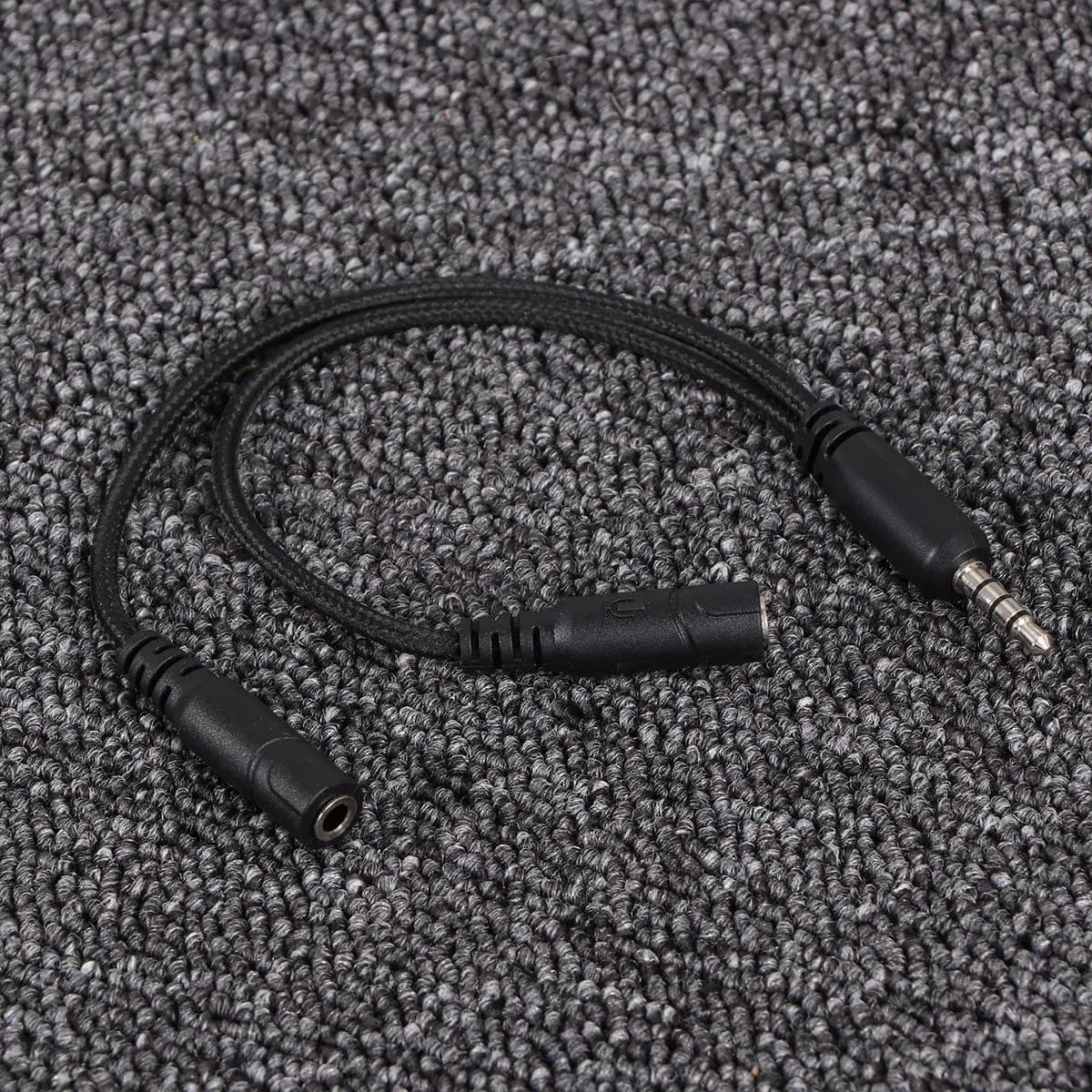 Cavo Splitter Audio e Microfono 2 in 1 da 3,5mm, Adattatore a Y per PC, Laptop, Skype, MSN, Messenger, Chat Vocale, Cuffie da Gaming
