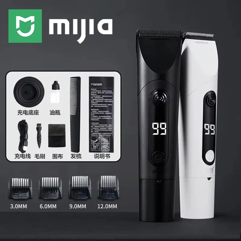 Mijia Electric Haircut, Professional Shaver for Barba, Wireless Rechargeable, Titanium Alloy Blade, Trimmer for Man