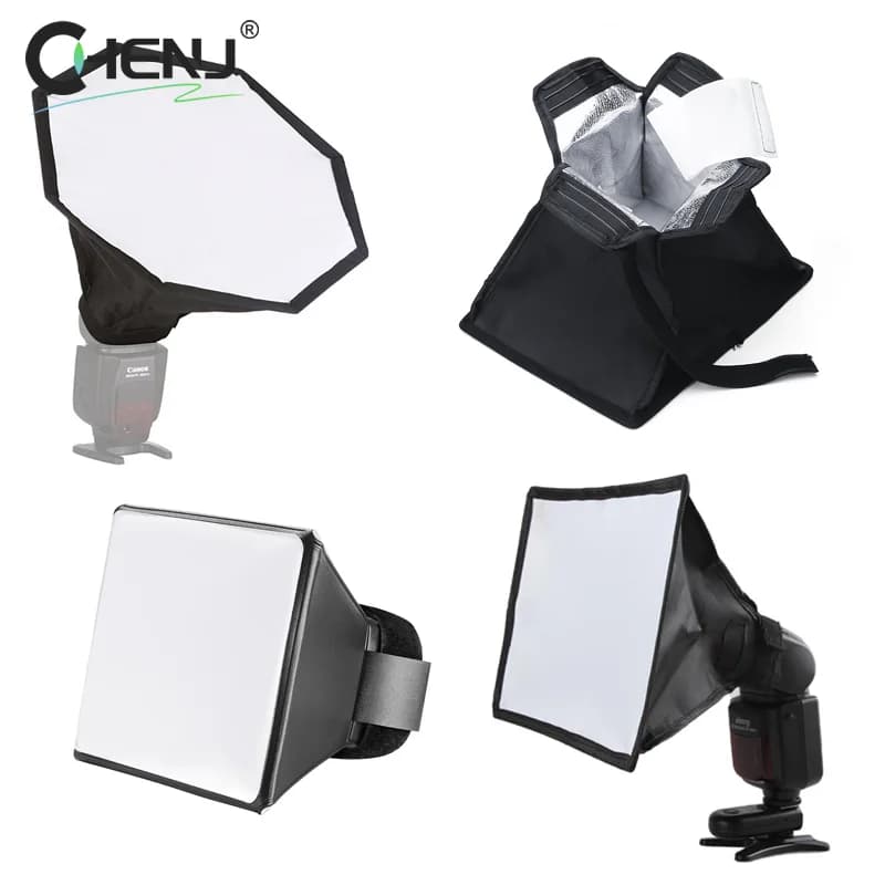 1 pcs folding diffuser flash softbox professional photo universal mini diffuser photo box soft light for camera