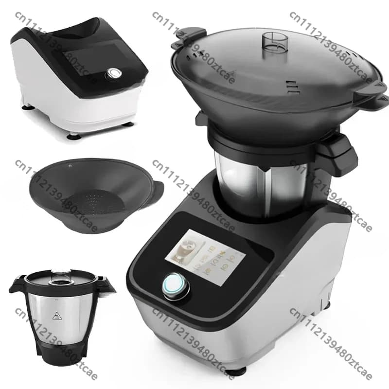 Robot da Cucina Multifunzione All-in-One, Cuocitore Termico, Preparatore di Zuppe e Frullatore, Elettrodomestico per la Lavorazione degli Alimenti