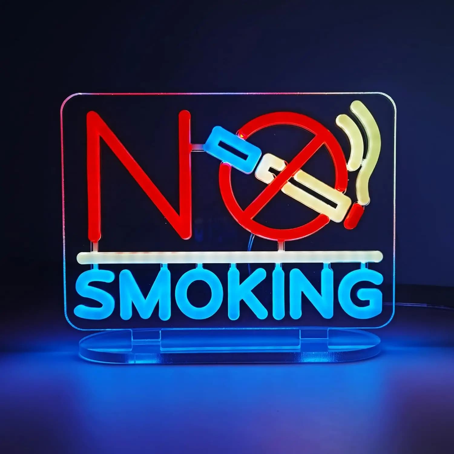 Insegna Luminosa al Neon SMOKING, Insegna LED Neon Dimmerabile USB per Camera da Letto, Soggiorno, Club, Bar, Man Cave, Regali per Feste, Decorazione Murale